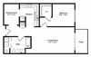 Barbados 2d Floor Plan at Tera Apartments Kirkland, WA Barbados 2d Floor Plan at Tera Apartments Kirkland, WA